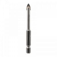 Сверло по стеклу и керамике 10 мм Kranz 2 грани шестигранный хвостовик  картинка